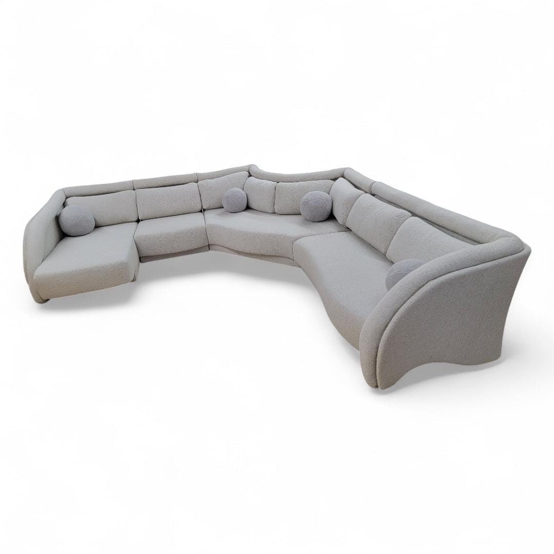 Postmodern Sectional Sofa by Preview Newly Reupholstered - 5