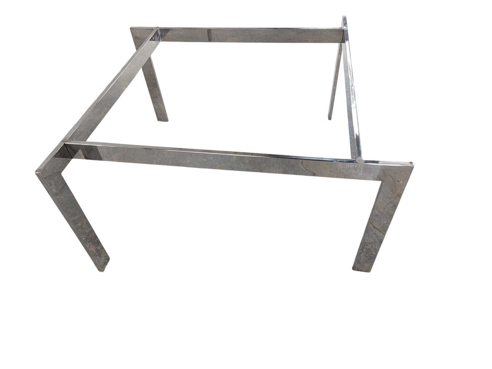 MCM Fritz Hansen Style Beveled Glass Top Coffee Table - 5