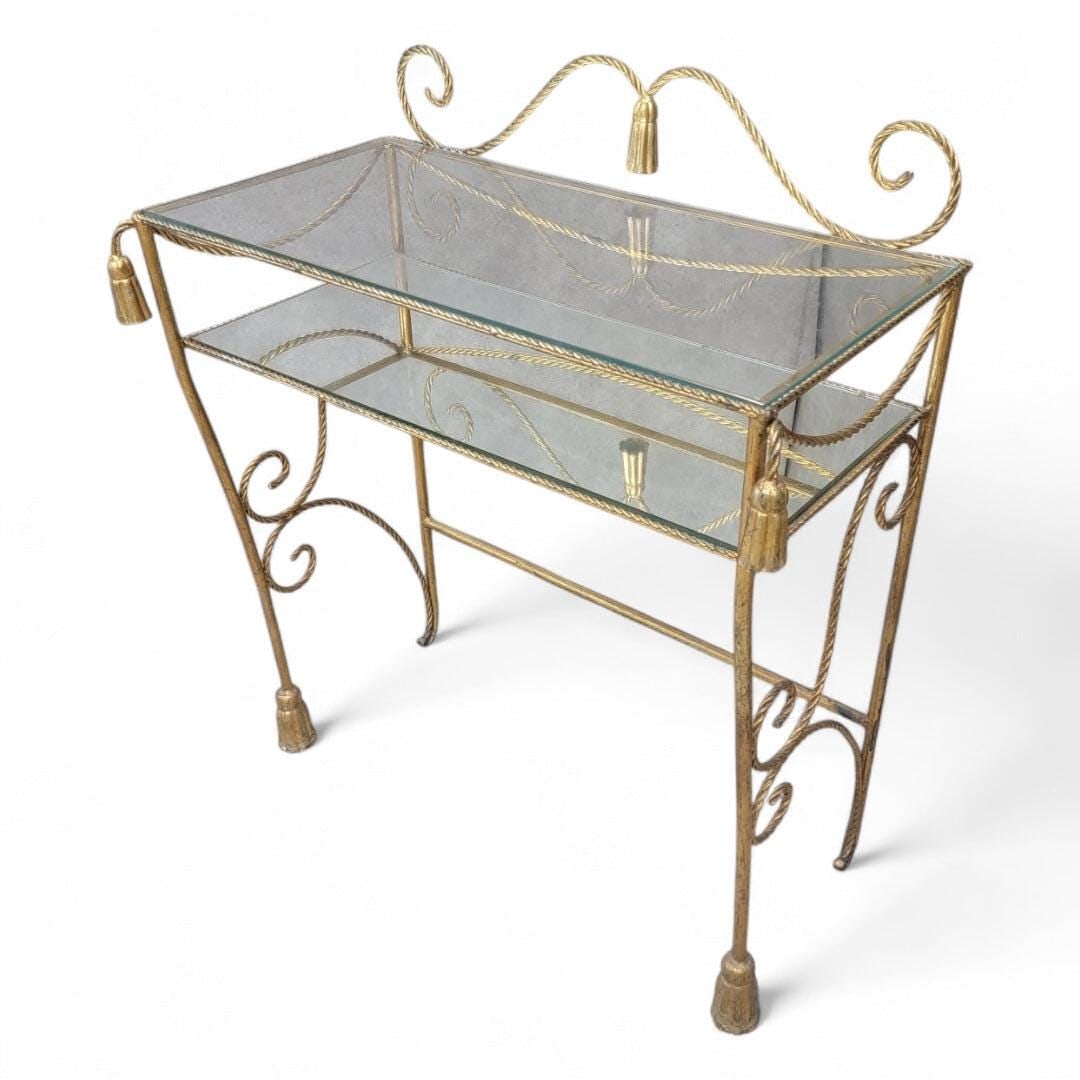 Antique Italian Vanity/Dry-Bar Console Table - 5