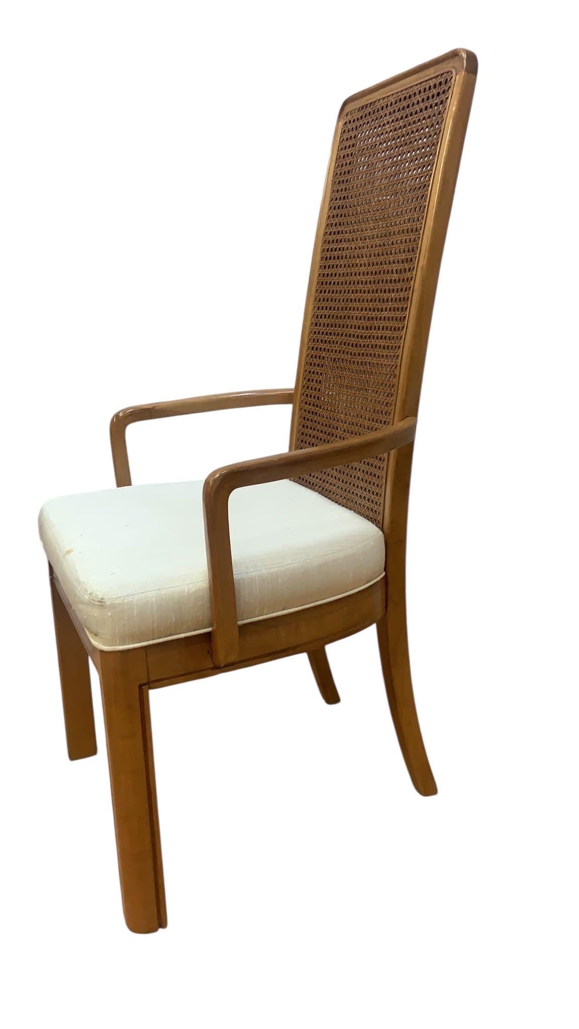 MCM American of Martinsville Cane Dining Chairs - 6 - 6