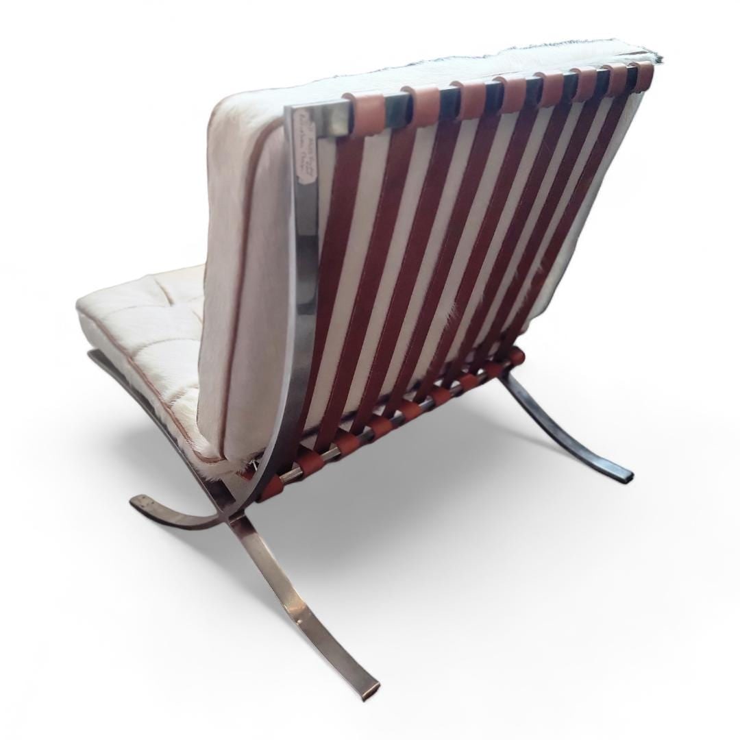 MCM Mies Van Der Rohe for Knoll Barcelona Chair Newly Reupholstered - 4