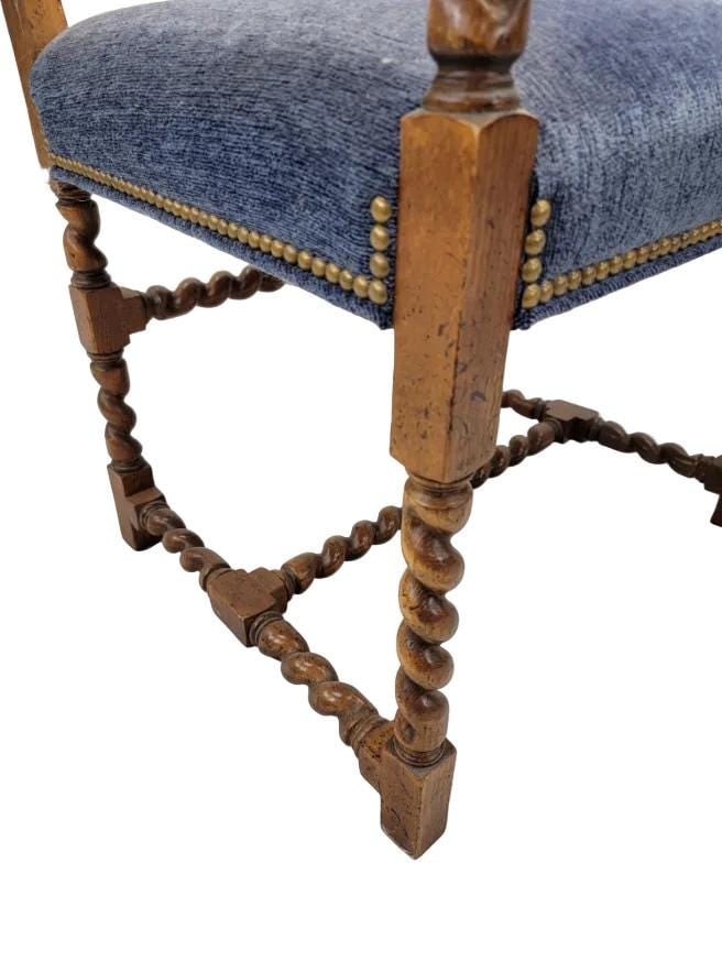 Vintage English Barley Twist Chairs by Baker Furniture - 6 - 4