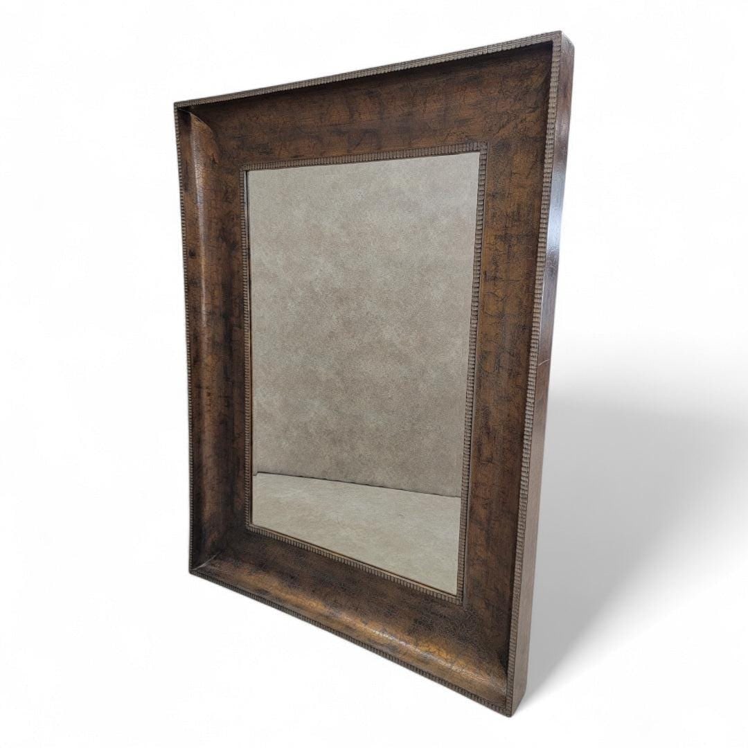 Vintage Oversized Antique Gold Beveled Wall Mirror - 6