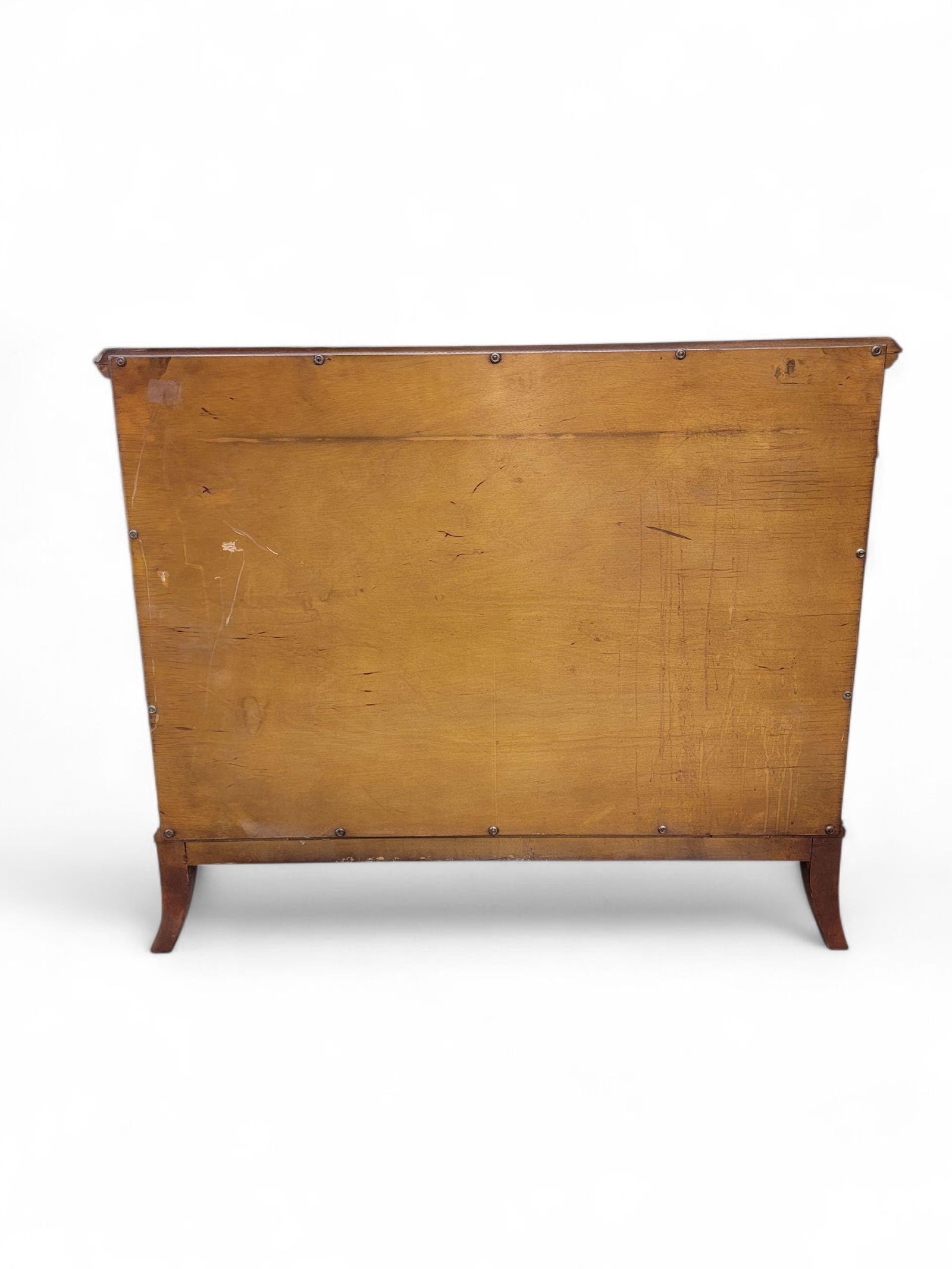 Antique French Neoclassical Style Demilune Cabinet - 5