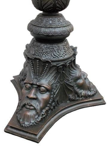 Antique Italian Neoclassical Style Figural Bronze Pedestal - 3