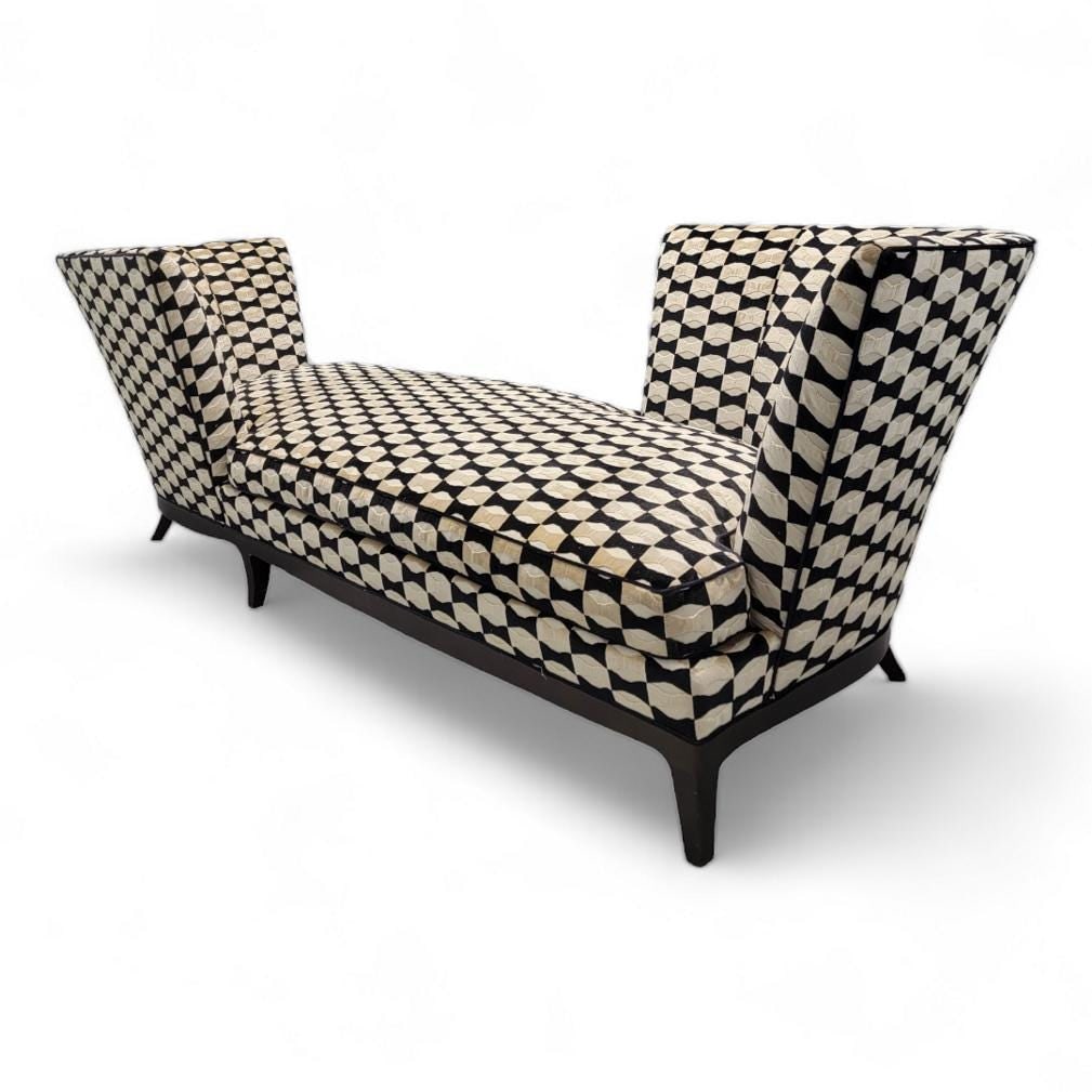 Vintage Geneva Tete-a-Tete Chaise Lounge by Donghia Newly Reupholstered (1 of 7)