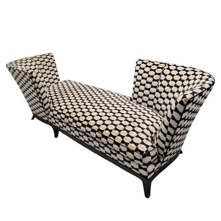 Vintage Geneva Tete-a-Tete Chaise Lounge by Donghia Newly Reupholstered - 5