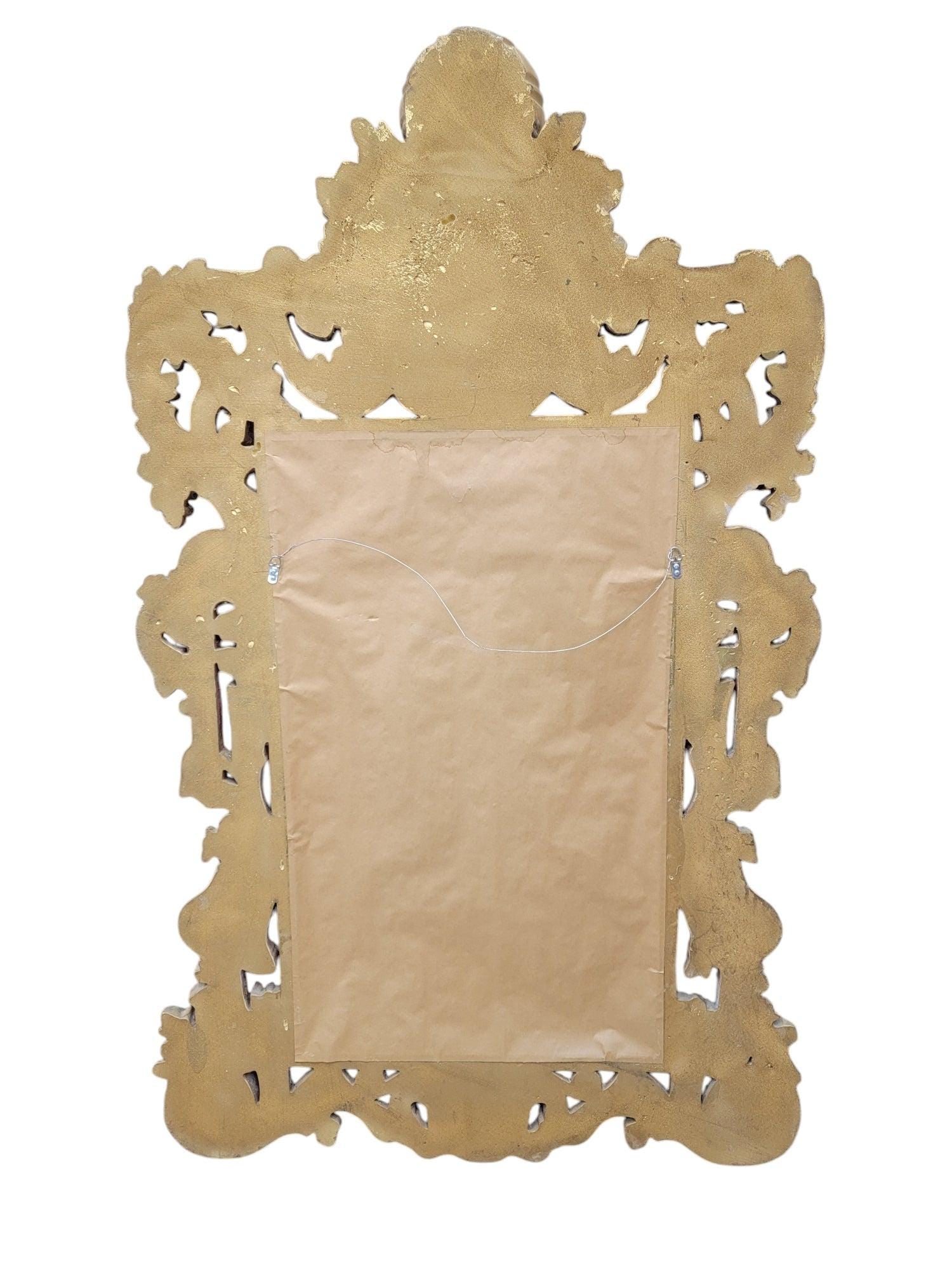 Hollywood Regency Italian Versace Style Figural Wall Mirror - 6