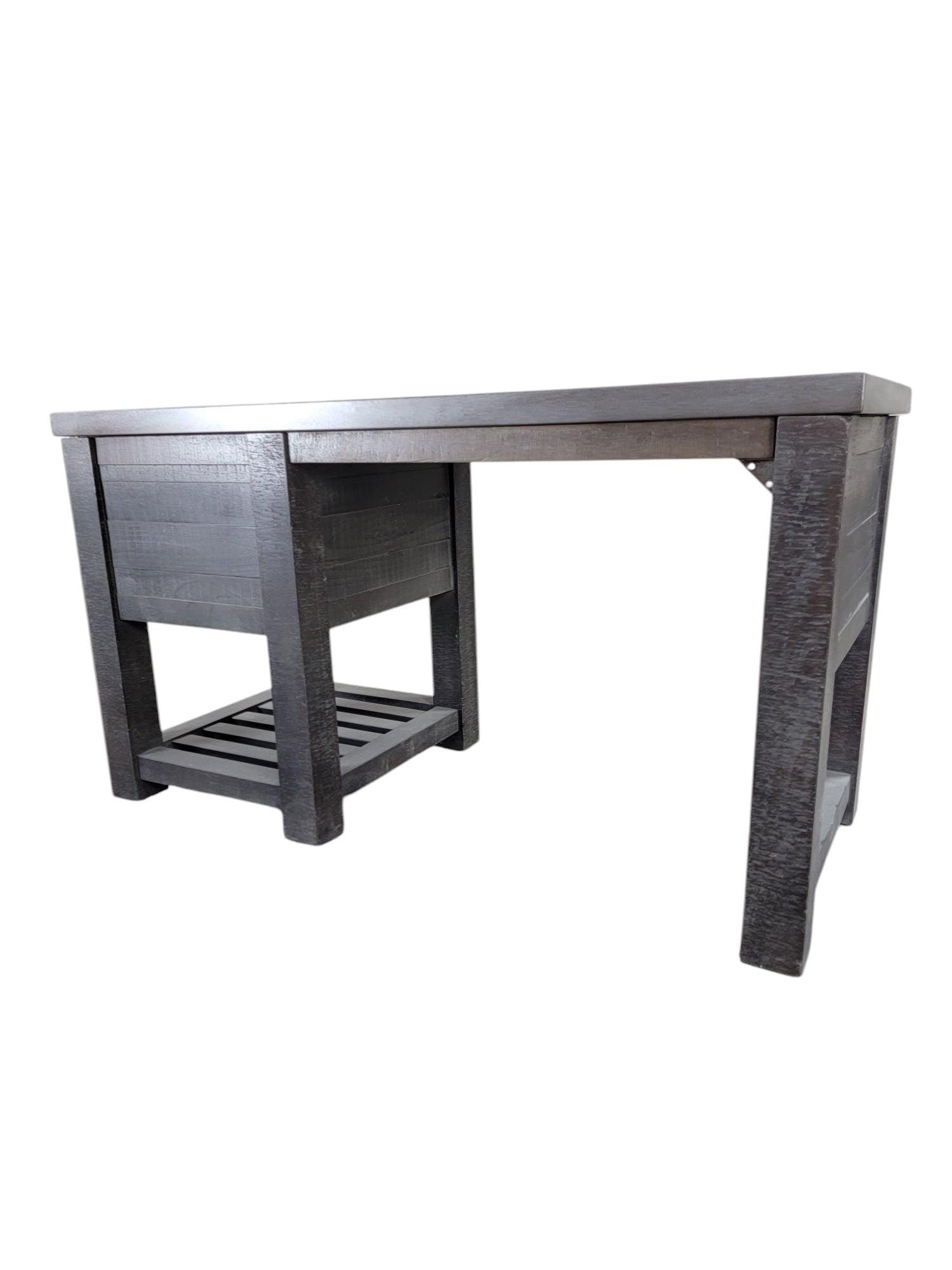 Restoration Hardware Vaughn Metal Reclaimed Storage Writing Desk - 5
