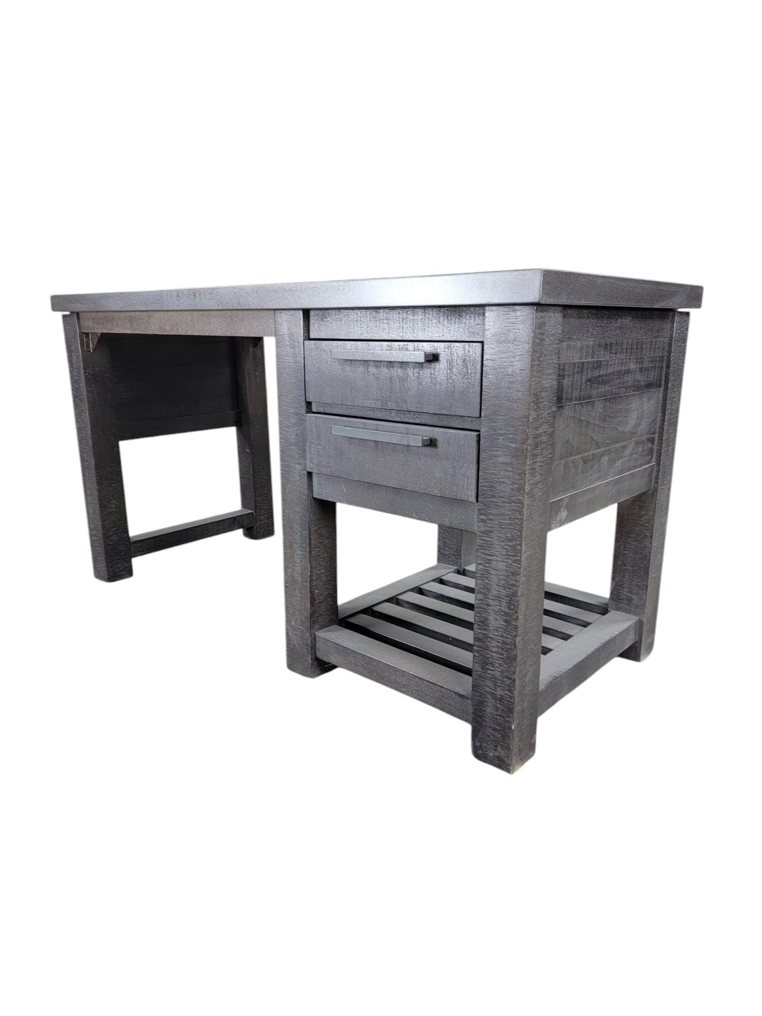 Restoration Hardware Vaughn Metal Reclaimed Storage Writing Desk - 6