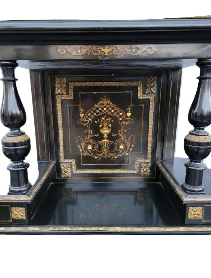 Vintage French Napoleon III Style Bonheur Du Jour Writing Desk - 6