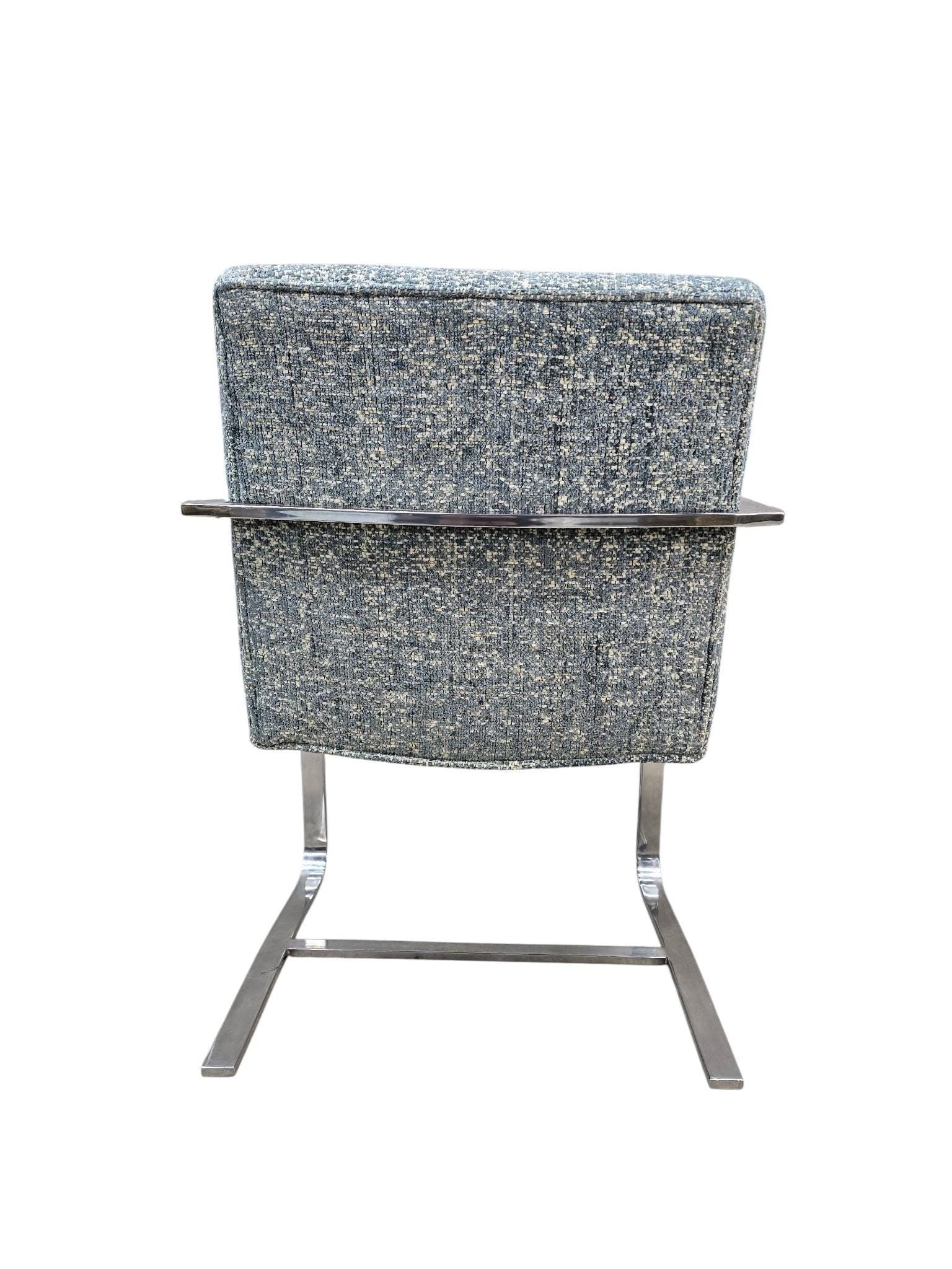 MCM Milo Baughman Chrome Chair and Ottoman - 3