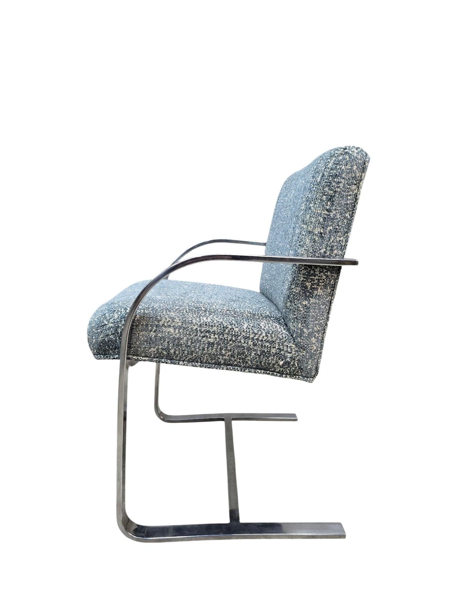 MCM Milo Baughman Chrome Chair and Ottoman - 5