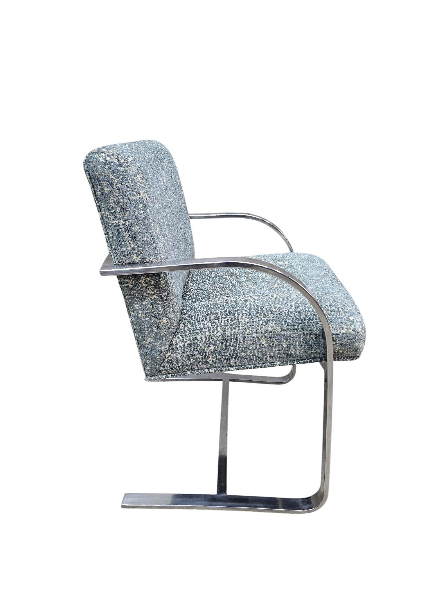 MCM Milo Baughman Chrome Chair and Ottoman - 7