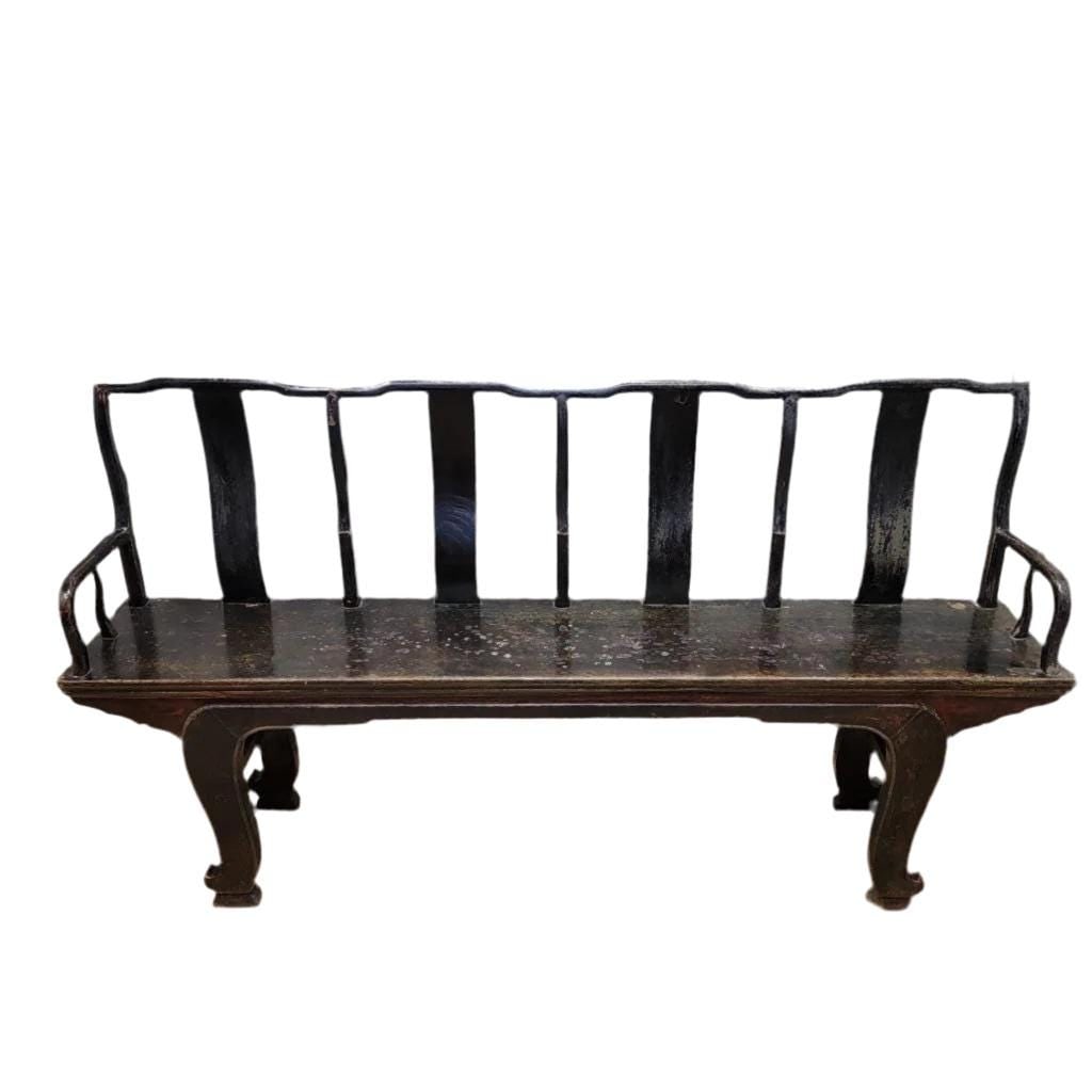Vintage Shanxi Province Elm Bench (1 of 6)