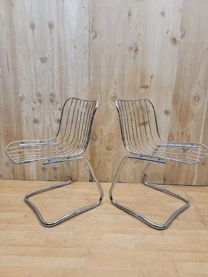 MCM Mod Cantilever Dining Chairs by Gastone Rinaldi - 4 - 5