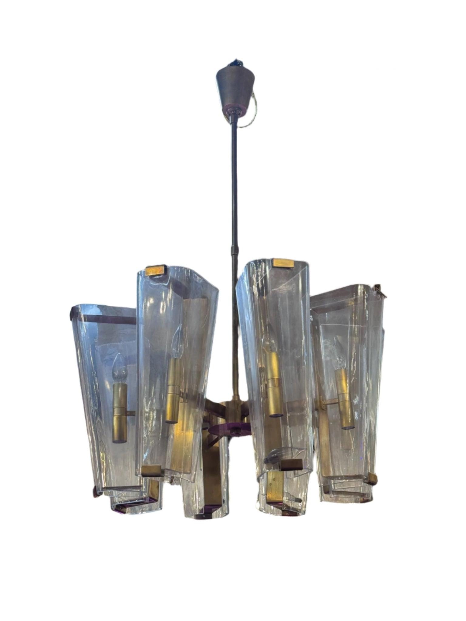 Visual Comfort Alpine Chandelier by Aerin: Title: Visual Comfort Alpine Chandelier by Aerin Description: Visual Comfort Alpine Chandelier by Aerin in Hand Rubbed Antique Brass with Clear GlassThe Alpine chandelier was inspired by a mid century
