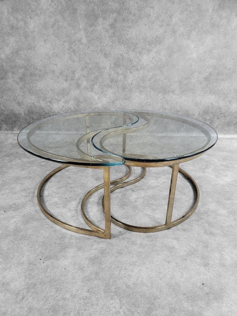 MCM Milo Baughman Style Ying/Yang Tables for DIA - 4