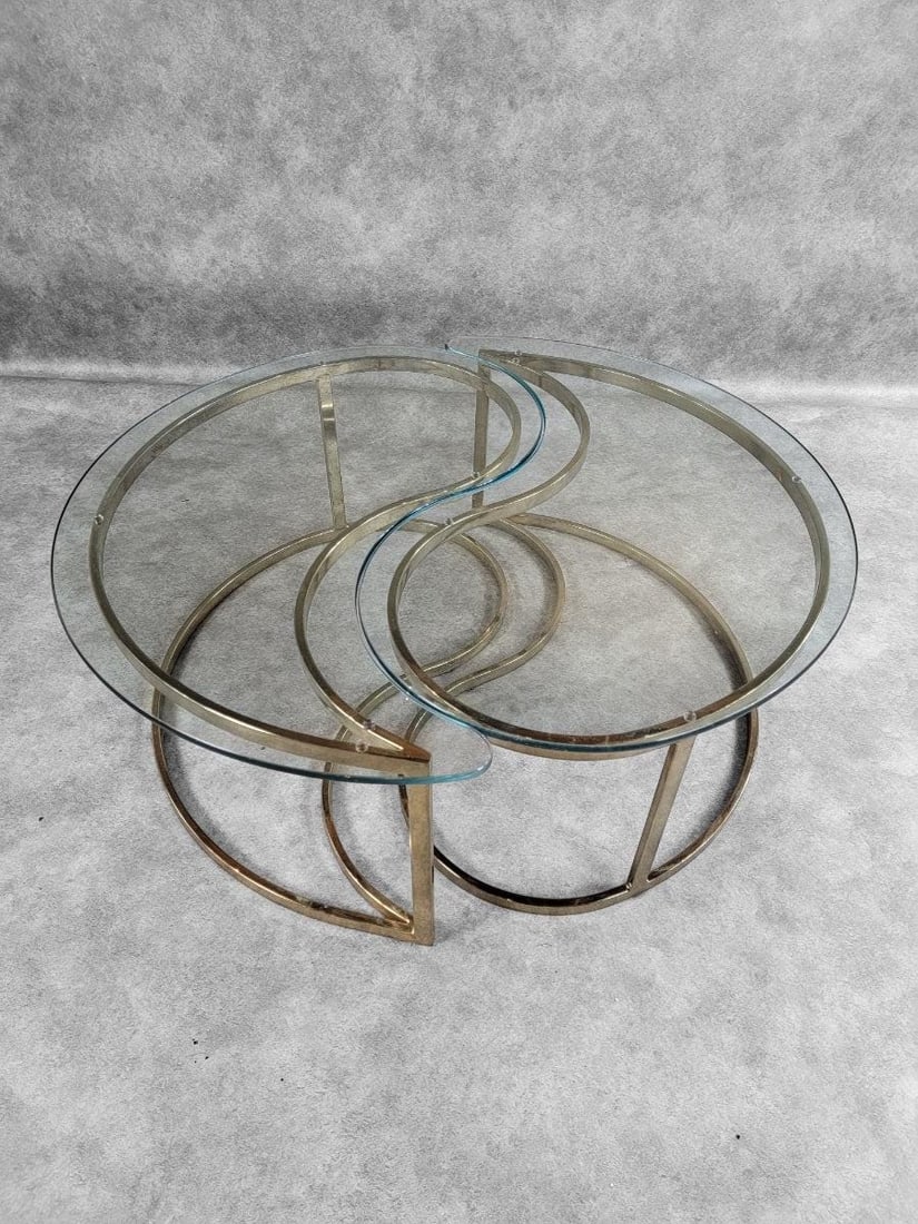 MCM Milo Baughman Style Ying/Yang Tables for DIA - 6
