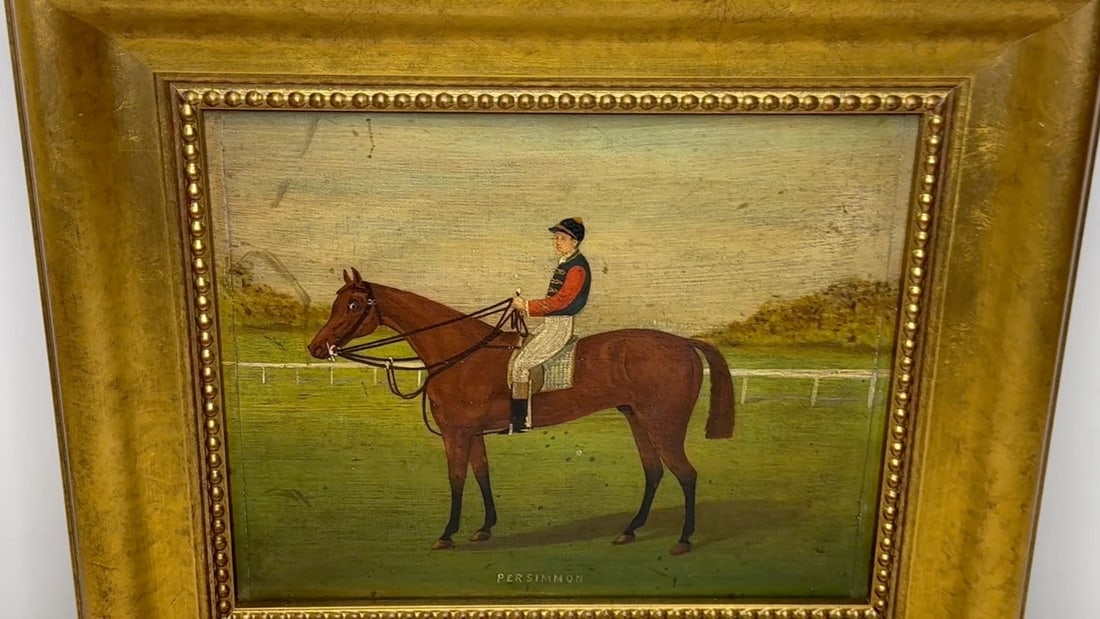 Persimmon Race Horse Jockey Jack Watts Owned by the Prince of Wales At Newmarket - 2