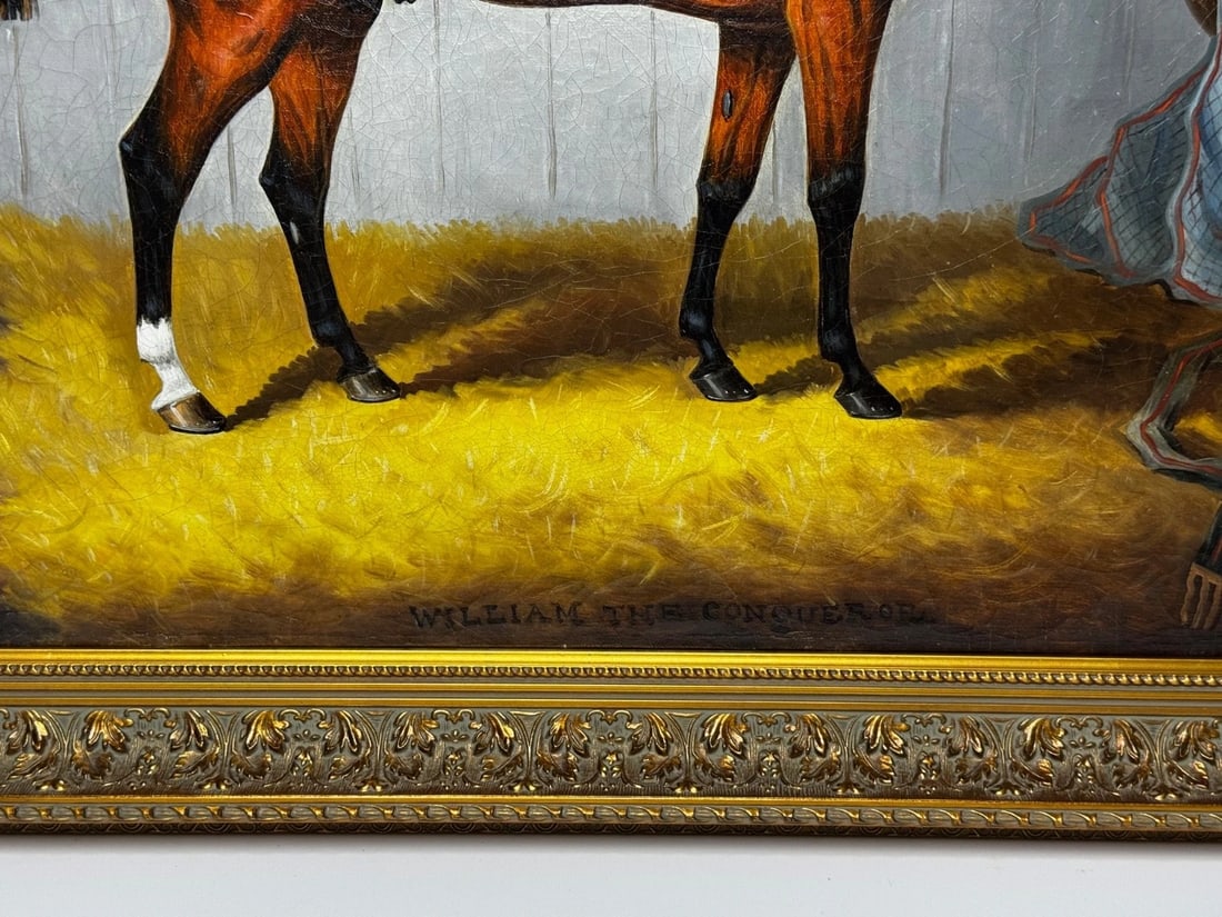 Equine Oil Painting Horse Portrait William The Conqueror by Samuel Spode C1840 - 15