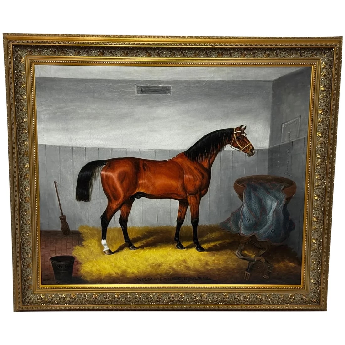 Equine Oil Painting Horse Portrait William The Conqueror by Samuel Spode C1840 (1 of 20)
