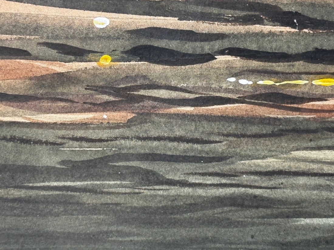 Sporting Painting Sea Trout Nearly Hooked The Silver Zulu Fly By Roger McPhail - 14