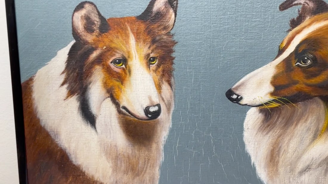 Oil Painting Portrait Scottish Rough Collie Dogs Follower Benedict Angell Hyland - 2