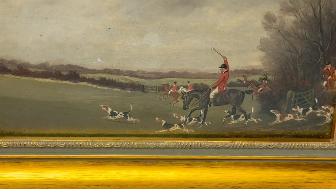 Victorian Oil Painting View Halloo (The Berkeley Hunt) C1880 by Charles Faulkner - 2