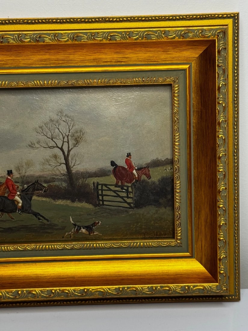 Victorian Oil Painting C1880 Full Cry (The Berkeley Hunt) By Charles Faulkner - 10