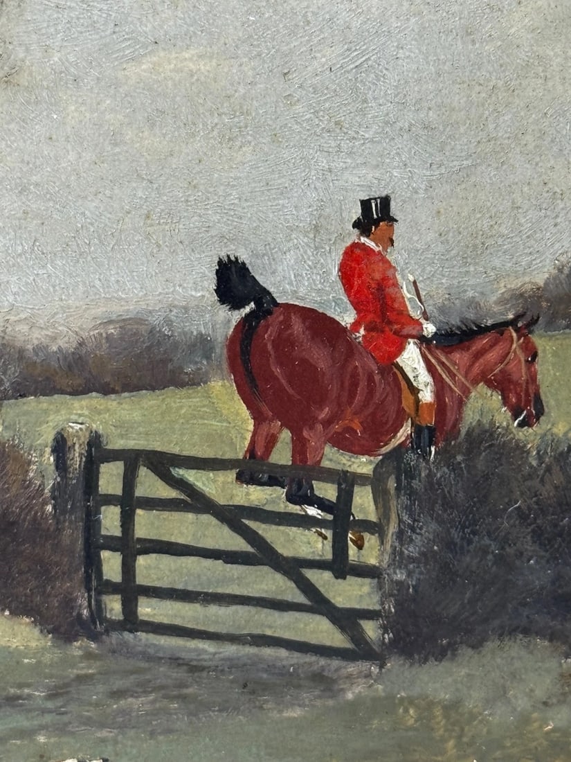 Victorian Oil Painting C1880 Full Cry (The Berkeley Hunt) By Charles Faulkner - 7