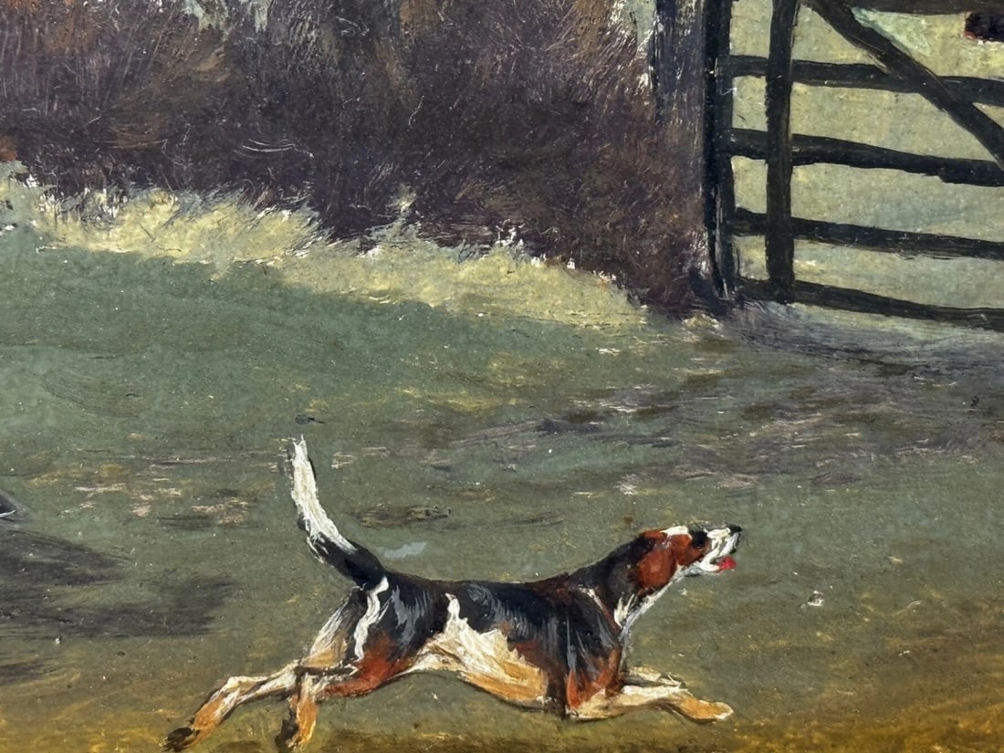 Victorian Oil Painting C1880 Full Cry (The Berkeley Hunt) By Charles Faulkner - 8