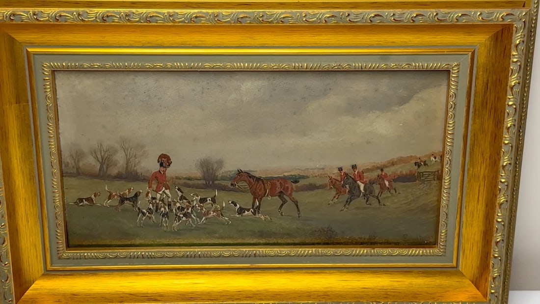 Victorian Oil Painting The Death The Berkeley Hunt c1880 By Charles Faulkner - 2