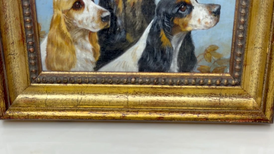 The Faithful Companions Trio of Cocker Spaniels In the Manner of Maud Alice Earl - 2