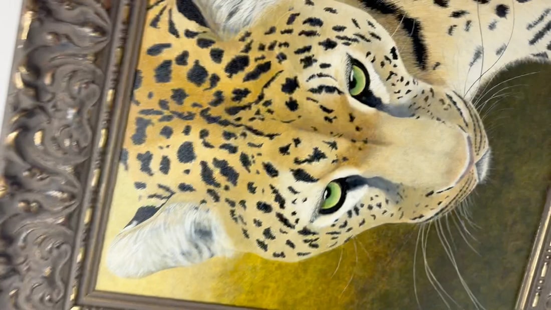 Wildlife Art“Leopard in Wilderness Masai Mara Kenya Follower Pip McGarry - 2