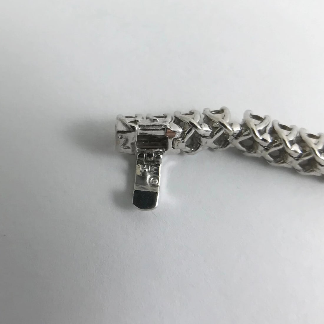 Round Diamond Tennis Bracelet 14K White Gold, 7 Inches, 7.20 CTW, 18.35 Grams - 9