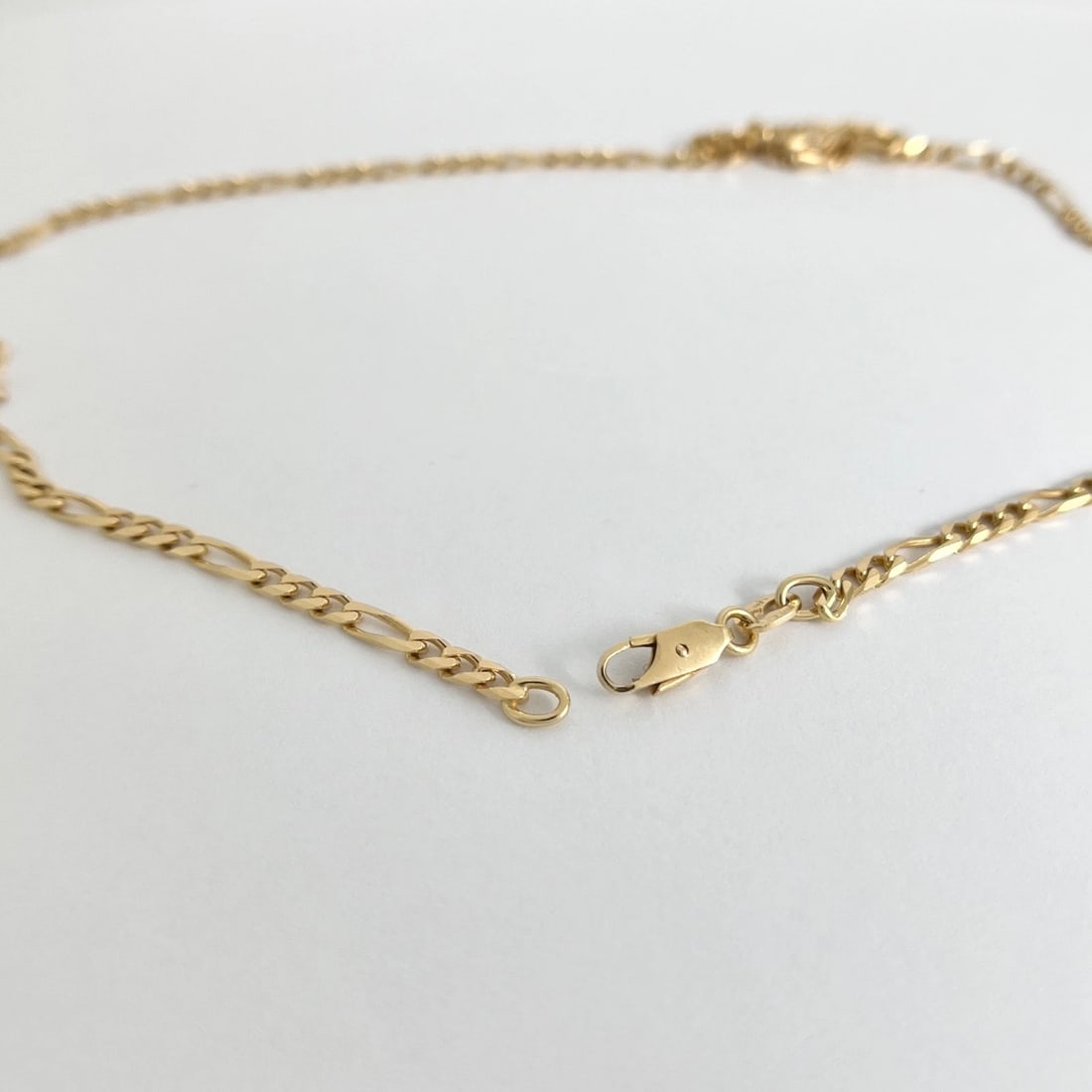 Italian Long Figaro Chain Necklace 14K Yellow Gold, 24 Inches, 3 mm, 14.37 Grams - 6