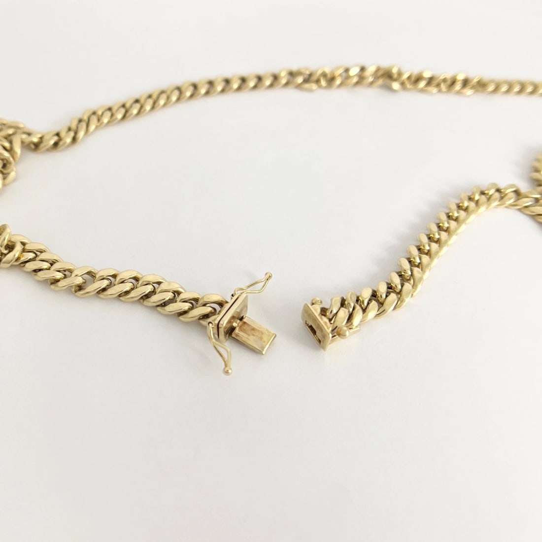 Long Curb Cuban Chain Necklace 14K Yellow Gold, 24.5 Inches, 6.8 mm, 32.05 Grams - 10
