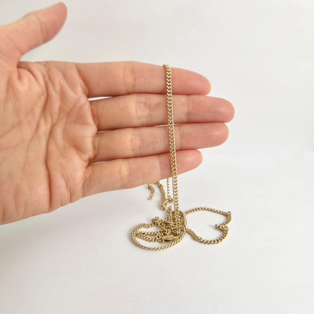Long Curb Cuban Chain Necklace 14K Yellow Gold, 25 Inches, 2.6 mm, 12.85 Grams - 4