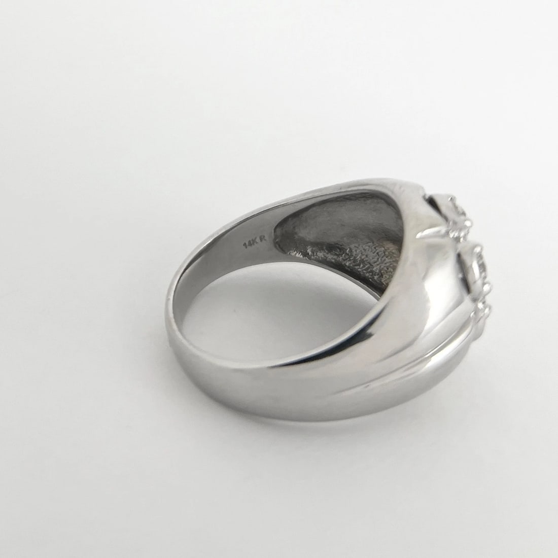 Estate Diamond Cluster Cocktail Statement Ring 14K White Gold .90 CTW, 10.01 Gr - 8
