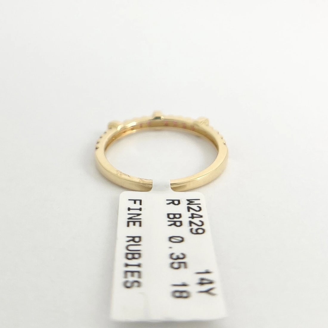 Ruby Gemstone Band Ring 14K Yellow Gold, .35 CTW - 7