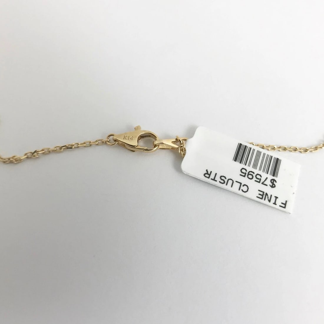 Round Diamond Flower Cluster Halo Pendant Necklace 14K Yellow Gold, .93 CTW - 10