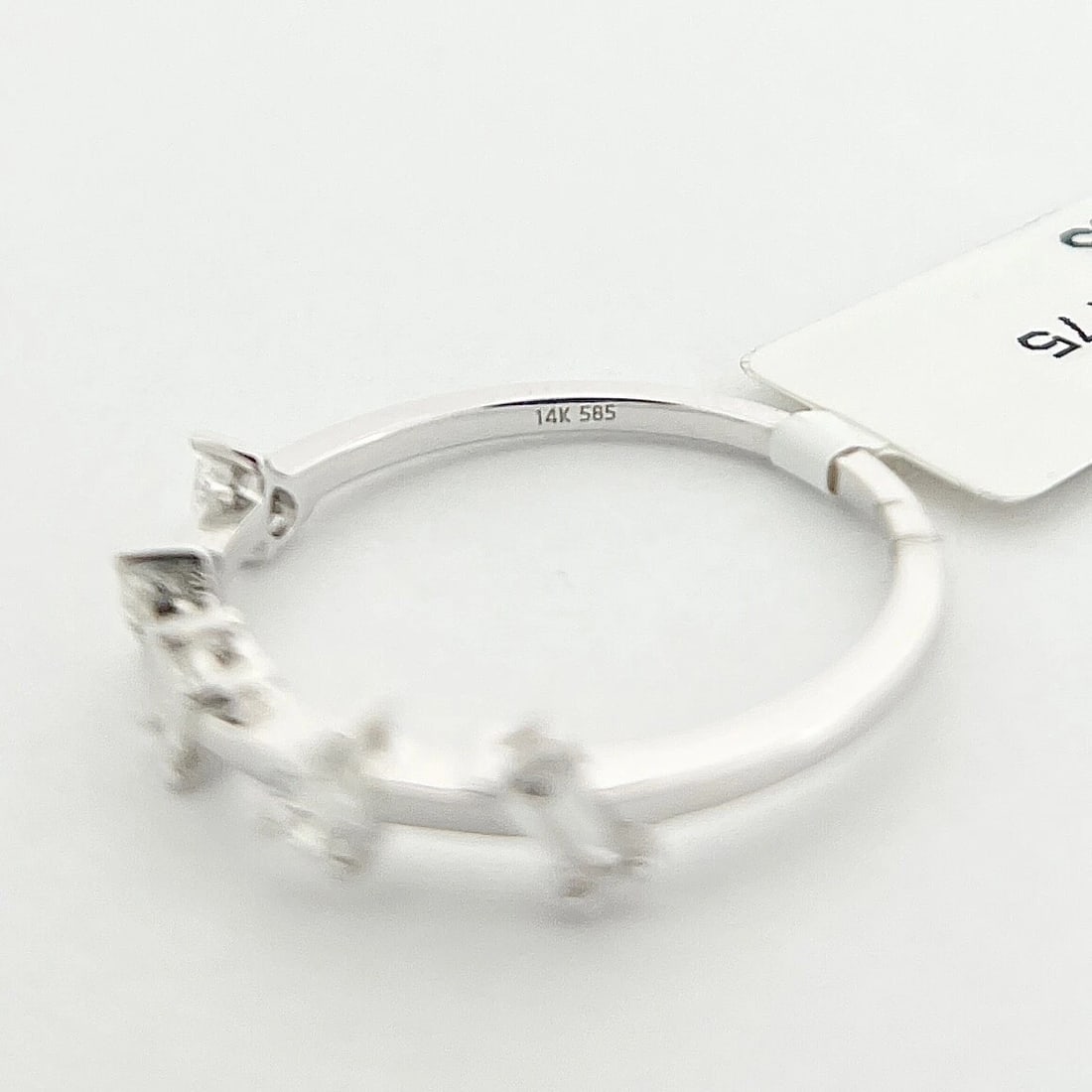 5-Stone Mixed Multi-Shape Diamond Statement Ring Band 14K White Gold, .35 CTW - 10