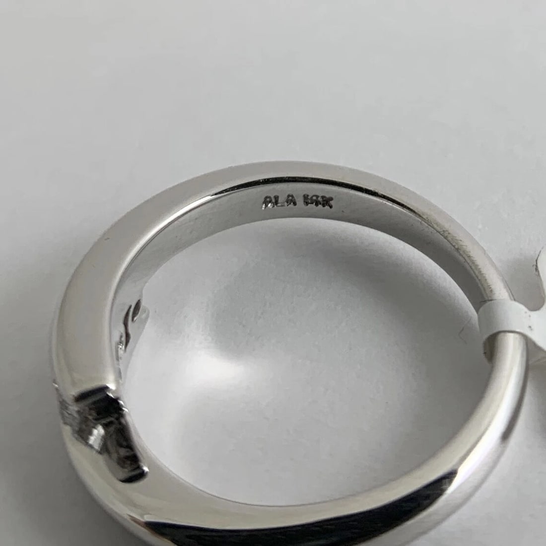 3-Stone Diamond Crossover Wrap Statement Ring 14K White Gold, .30 CTW, 3.89 Gram - 9