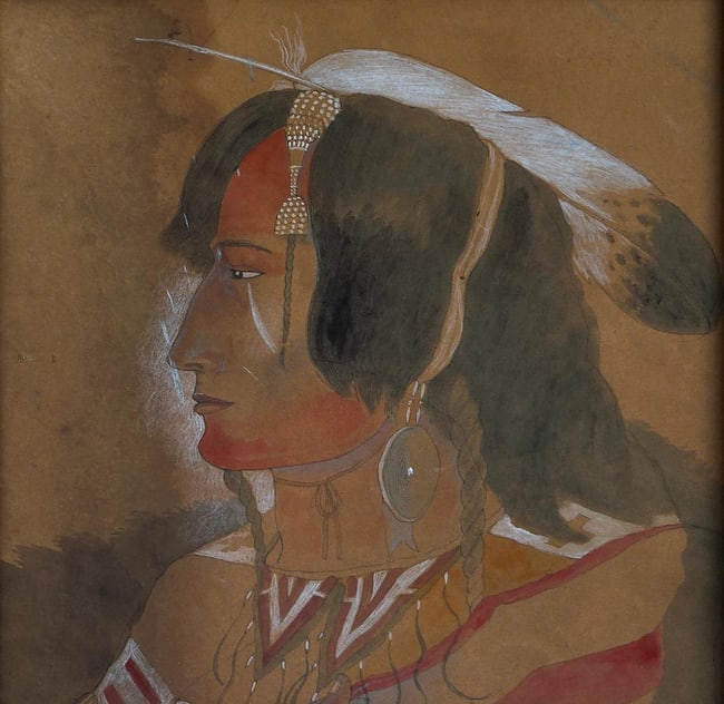 Portrait of an American Indian - 2
