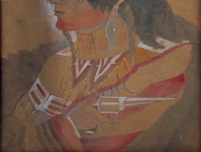 Portrait of an American Indian - 3