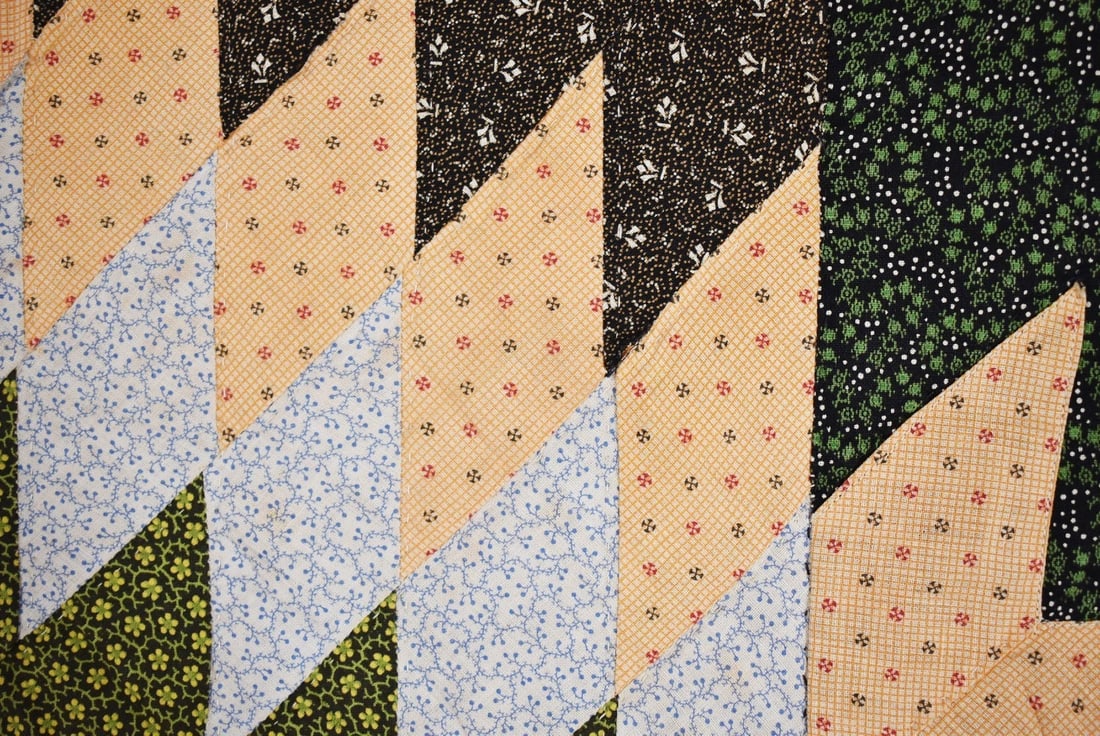 1890's PA Mennonite Star of Bethlehem Quilt - 6