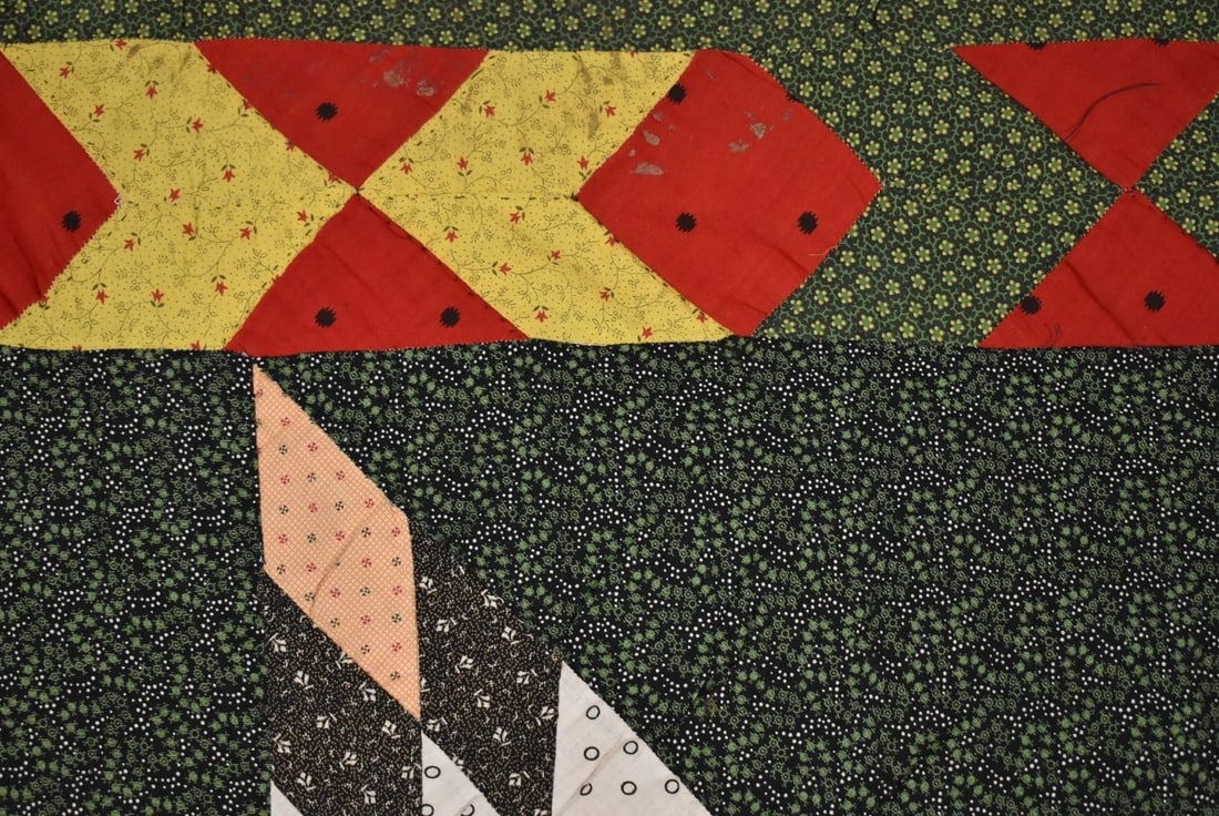 1890's PA Mennonite Star of Bethlehem Quilt - 9