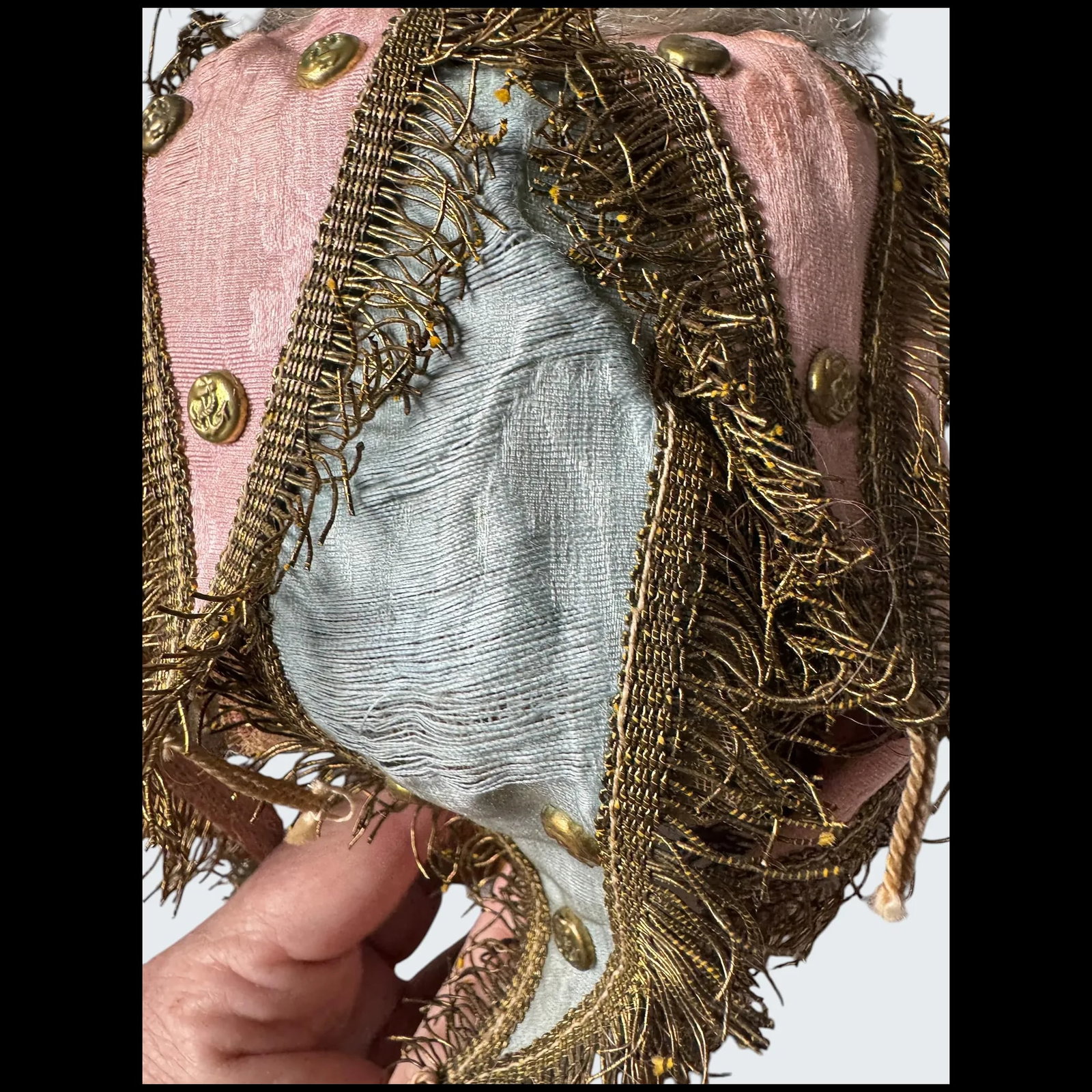 All original A.M 3200 bisque shoulder head musical Marotte, German for French market, circa 1890, - 10