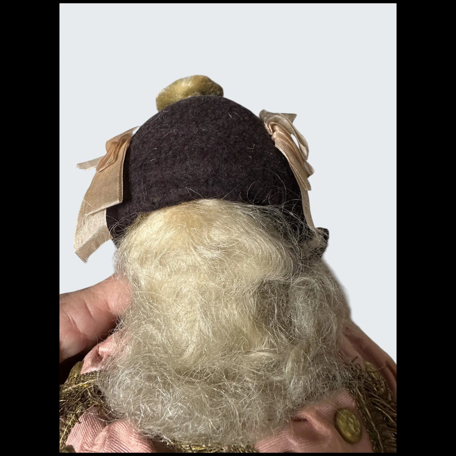 All original A.M 3200 bisque shoulder head musical Marotte, German for French market, circa 1890, - 11